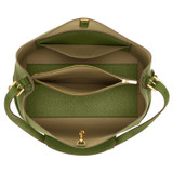 Internal product shot of the Oroton Margot Hobo in Ivy and Pebble Leather for Women