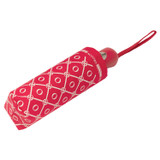 Front product shot of the Oroton Parker Small Umbrella in Peony/Cream and Printed Pongee Fabric for Women