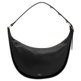 Front product shot of the Oroton Penny Hobo in Black and Smooth leather for Women