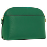 Back product shot of the Oroton Inez Slim Crossbody in Emerald and Shiny Soft Saffiano for Women