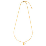Front product shot of the Oroton Nellie Pendant Necklace in Gold/White and  for Women