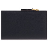 Oroton Dylan 10 Credit Card Zip Wallet in Dark Navy and Pebble Leather for Women