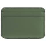 Back product shot of the Oroton Penny Card Holder in Shale Green and Smooth Leather for Women