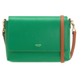 Front product shot of the Oroton Harriet Crossbody in Emerald and Saffiano Leather for Women