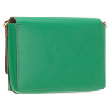 Back product shot of the Oroton Harriet Crossbody in Emerald and Saffiano Leather for Women