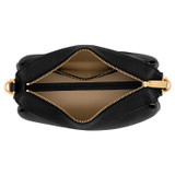 Internal product shot of the Oroton Alice Crossbody in Black and Pebble Leather for Women