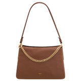 Front product shot of the Oroton Asha Medium Hobo in Whiskey and Pebble Leather for Women