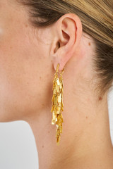 Oroton Vera Drop Earrings in Worn Gold and  for Women