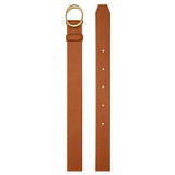 Oroton Alexa Wide Belt in Cognac and Nappa Leather for Women