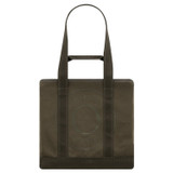 Front product shot of the Oroton Kane Small Shopper Tote in Khaki and Recycled Canvas for Women