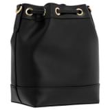 Back product shot of the Oroton Harvey Small Bucket in Black and Smooth leather for Women