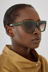 Oroton Sunglasses Eilian in Khaki and Acetate for Women