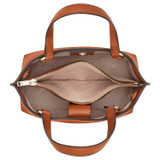 Internal product shot of the Oroton Harvey Small Tote in Cognac and Smooth leather for Women
