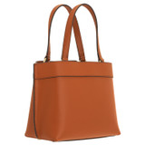 Back product shot of the Oroton Harvey Small Tote in Cognac and Smooth leather for Women