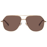 Oroton Sunglasses Valo in Gold/Caramel and Monel/ Acetate for Women