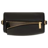 Internal product shot of the Oroton Thea Small Barrel Bag in Black and Smooth Leather for Women
