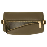 Internal product shot of the Oroton Thea Small Barrel Bag in Willow and Smooth Leather for Women