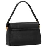 Back product shot of the Oroton Astrid Crossbody in Black and Pebble Leather for Women