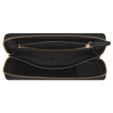 Oroton Harvey Medium Book Wallet in Black and Smooth Leather for Women