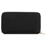 Back product shot of the Oroton Harvey Medium Book Wallet in Black and Smooth Leather for Women