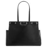 Back product shot of the Oroton Harvey Baby Bag And Mat in Black and Smooth Leather for Women