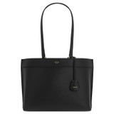 Front product shot of the Oroton Harvey Medium Tote in Black and Smooth Leather for Women