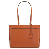 Front product shot of the Oroton Harvey Medium Tote in Cognac and Smooth Leather for Women