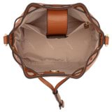 Internal product shot of the Oroton Harvey Small Bucket in Cognac and Smooth leather for Women