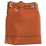Back product shot of the Oroton Harvey Small Bucket in Cognac and Smooth leather for Women
