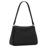 Back product shot of the Oroton Asha Medium Hobo in Black and Pebble Leather for Women