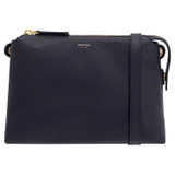 Front product shot of the Oroton Sadie Crossbody in Dark Navy and Pebble Leather for Women