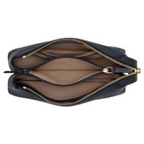 Internal product shot of the Oroton Sadie Crossbody in Dark Navy and Pebble Leather for Women