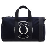 Front product shot of the Oroton Kane Carry All in Navy and Recycled Canvas for Women