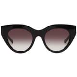 Front product shot of the Oroton Sunglasses Dallas in Black and Acetate for Women