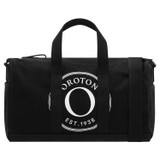Front product shot of the Oroton Kane Carry All in Black and Recycled Canvas for Women