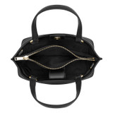 Internal product shot of the Oroton Harvey Small Tote in Black and Smooth leather for Women