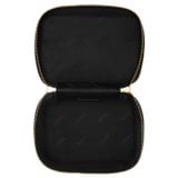Internal product shot of the Oroton Harvey Medium Beauty Case in Black and Smooth Leather for Women