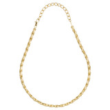 Front product shot of the Oroton Bamboo Fine Necklace in Gold and Brass Base With 18CT Gold Plating for Women