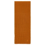 Front product shot of the Oroton Woods Knit Scarf in Tan and 100% Merino Wool for Women