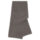 Oroton Woods Knit Scarf in Grey Marle and 100% Merino Wool for Women