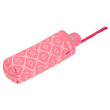 Front product shot of the Oroton Parker Small Umbrella in Watermelon and Printed Pongee Fabric for Women