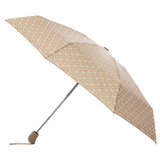 Oroton Parker Small Umbrella in Fawn/Cream and Printed Pongee Fabric for Women