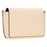 Back product shot of the Oroton Polly Crossbody in Oatmeal and Pebble Leather for Women