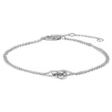 Oroton Wrenley Bracelet in Silver and Brass Base Metal With Rhodium Plating for Women