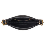 Internal product shot of the Oroton Lyla Hobo in Black and Pebble Leather for Women