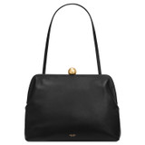 Front product shot of the Oroton Nova Day Bag in Black and Smooth Leather for Women