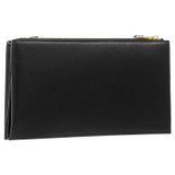 Oroton Wilde Double Zip Crossbody in Black and Smooth Leather for Women