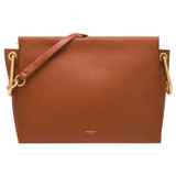 Front product shot of the Oroton Lyla Day Bag in Cognac and Pebble Leather and Smooth Leather for Women