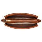 Internal product shot of the Oroton Lyla Day Bag in Cognac and Pebble Leather and Smooth Leather for Women