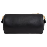 Back product shot of the Oroton Margot Drum Bag in Black and Pebble Leather for Women